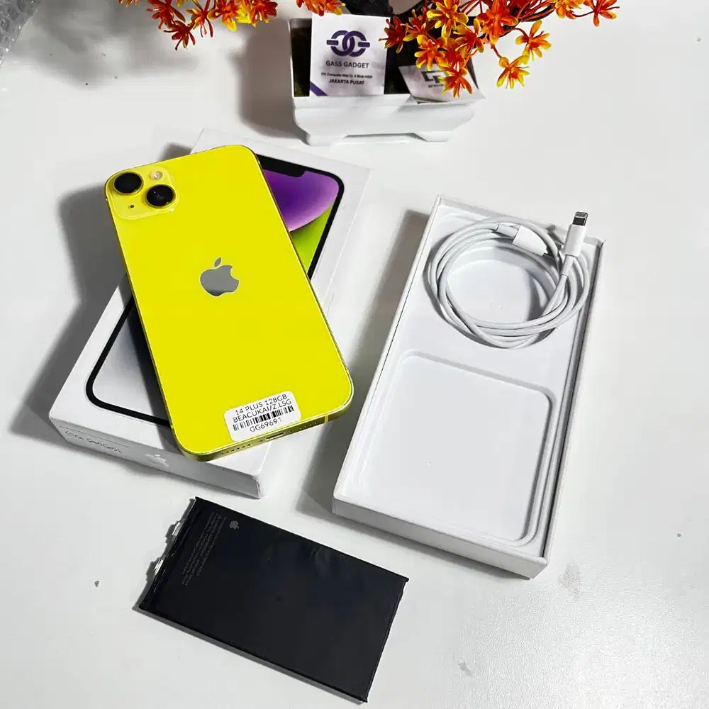 IPHONE 14 PLUS 128GB RESMI TERDAFTAR BEACUKAI – YELLOW GG69691