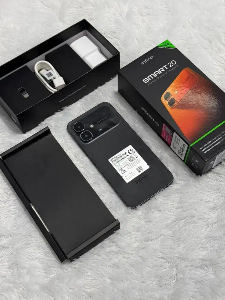 Infinix Smart 20 4/128GB Like New Garansi 11 Mei 2027 - Shadow Black