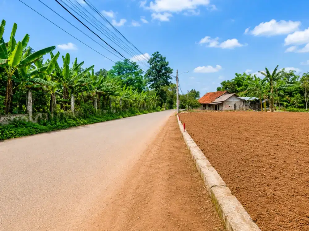 Tanah Murah CIsauk,Langsung Tepi Jalan,Dekat Stasiun Jatake
