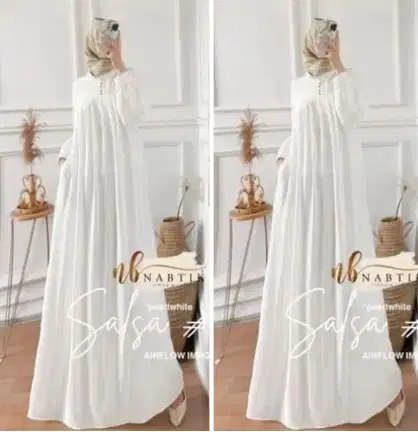 Gamis wanita putih termurah