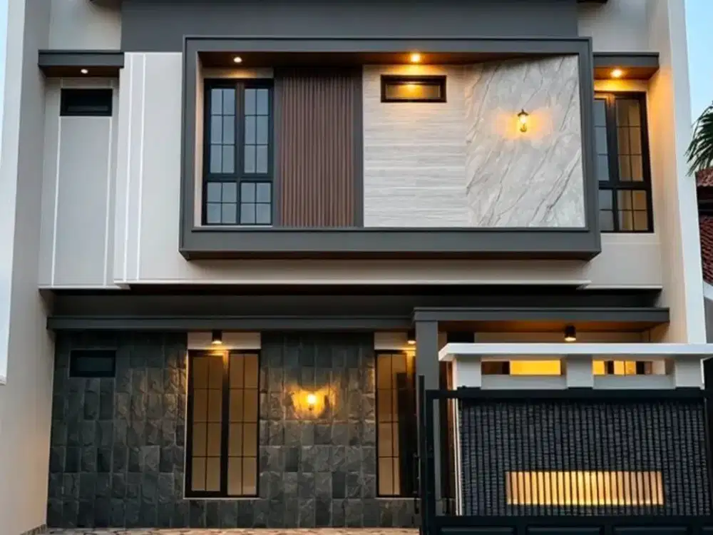 Rumah Manyar Jaya New Modern Minimalis Ciamik Poll