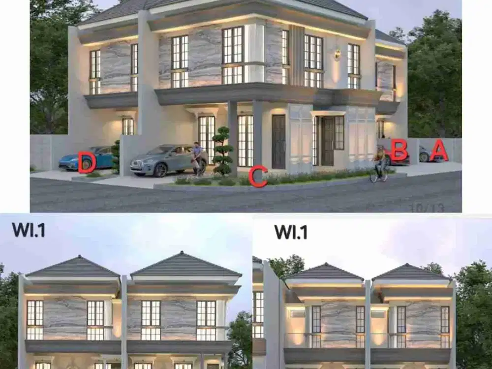 Dijual Rumah Baru Murah Sdh Turun Harga di Taman Pondok Indah Wiyung