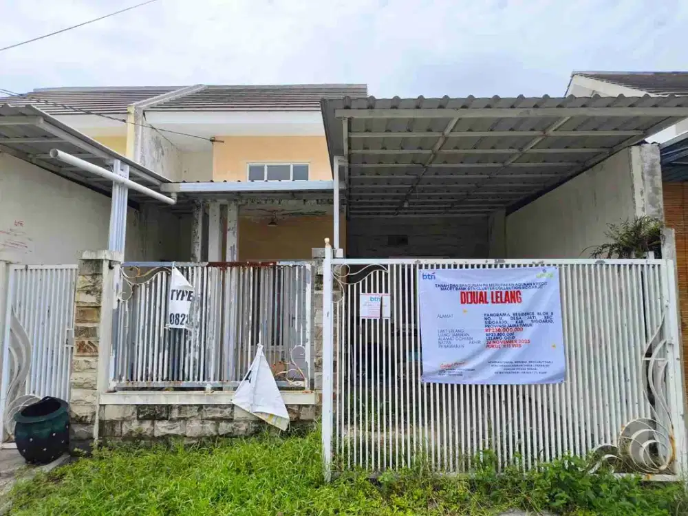 DI JUAL RUMAH

PERUM PANORAMA RESIDENCE B 11
KEL. : JATI
KEC. : SIDOARJO 
KAB  : SIDOARJO