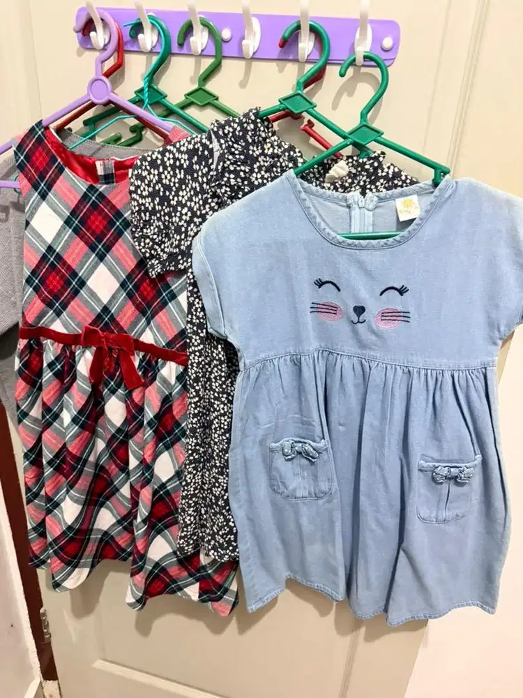 Dress h&m n cotton kids yg kanan mrk matahari