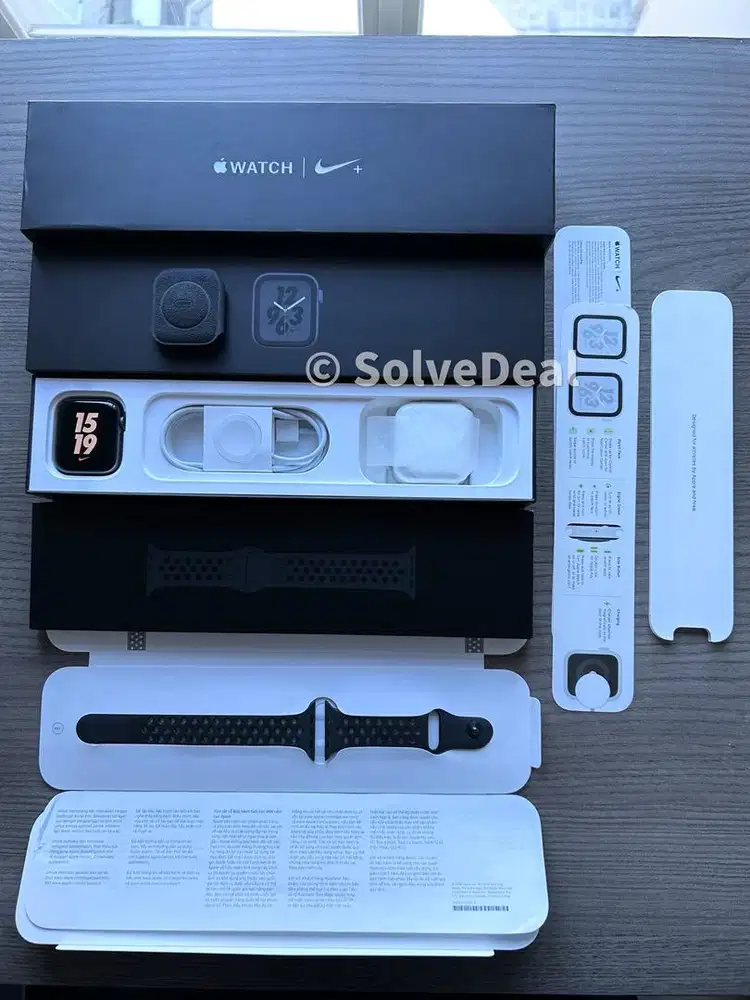 Apple Watch Nike Series 4 44mm Space Gray Anthracite Black