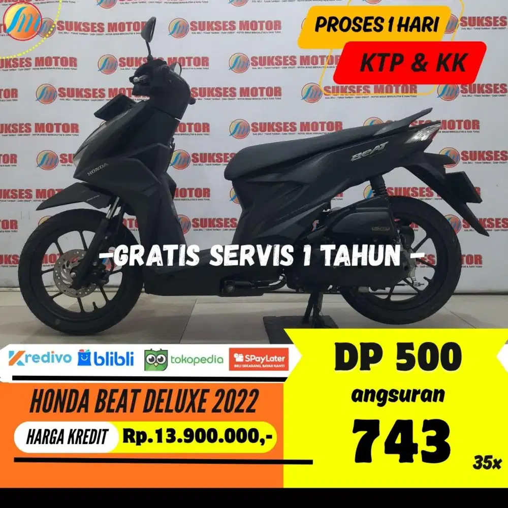 DP PROMO 500RIBU HONDA BEAT DELUXE 2022 ANGSURAN SANGAT RENDAH KTP KK