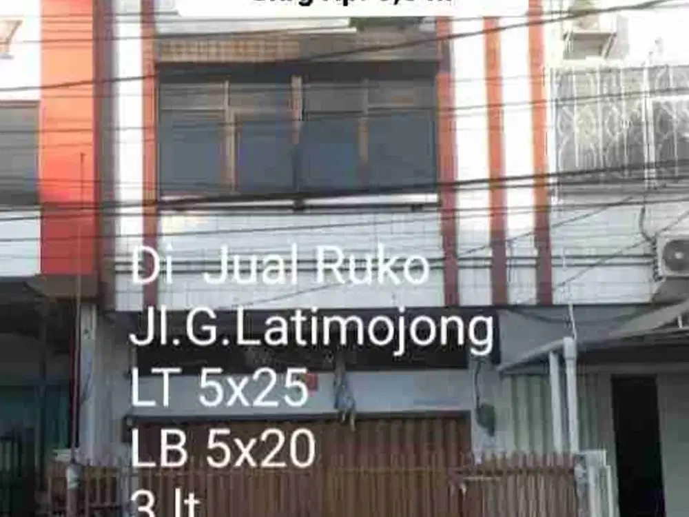 Di Jual Ruko 3 lt, siap Huni, Jl. G.Latimojong