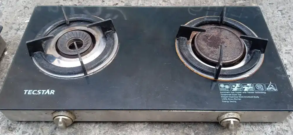 Kompor gas kaca 2tungku TECSTAR