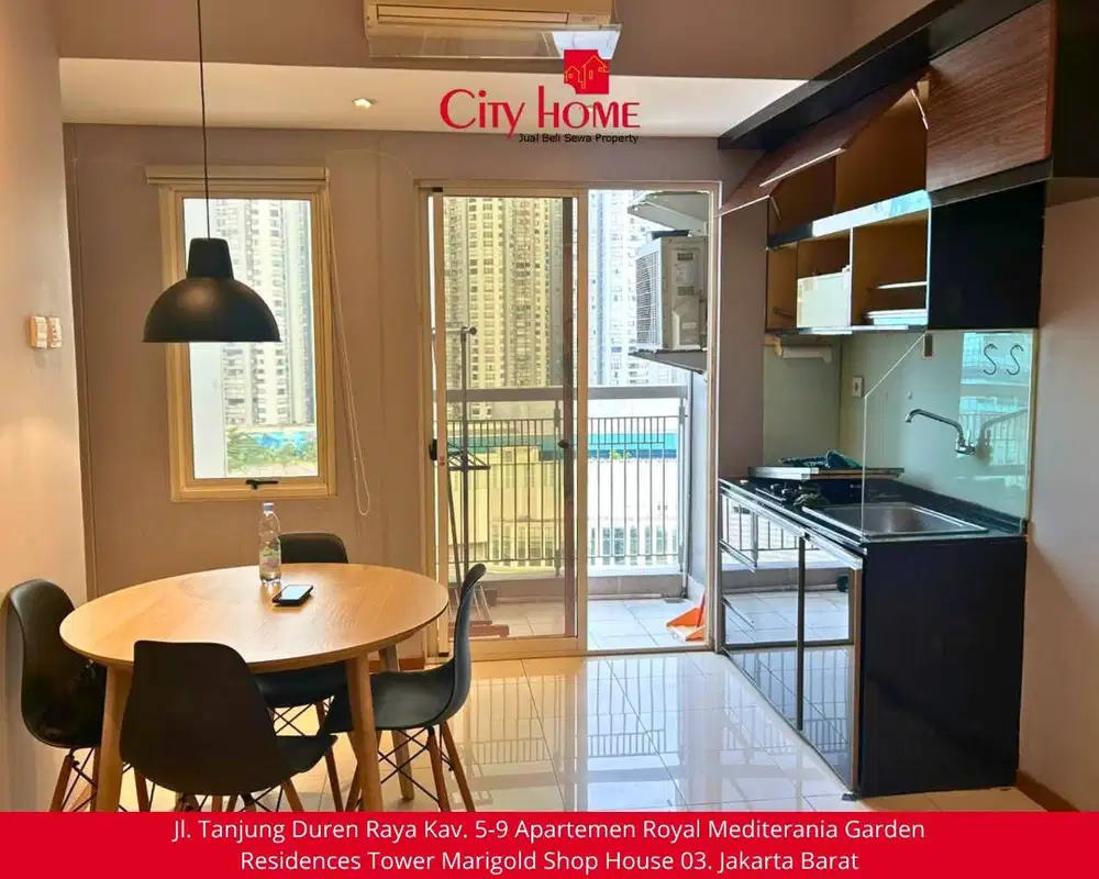Sewa Apartemen Semi Furnished Royal Mediterania Garden Residences