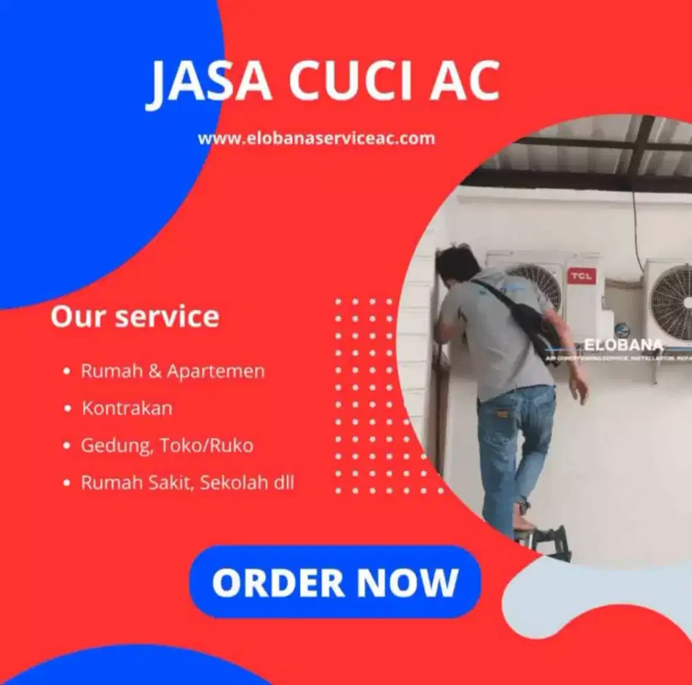 Khusus cuci AC kantoran kosan