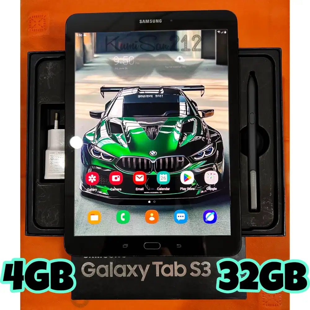 Samsung Galaxy Tab S3 T825Y 32GB 4GB LTE QuadCore 13MP S Pen Resmi