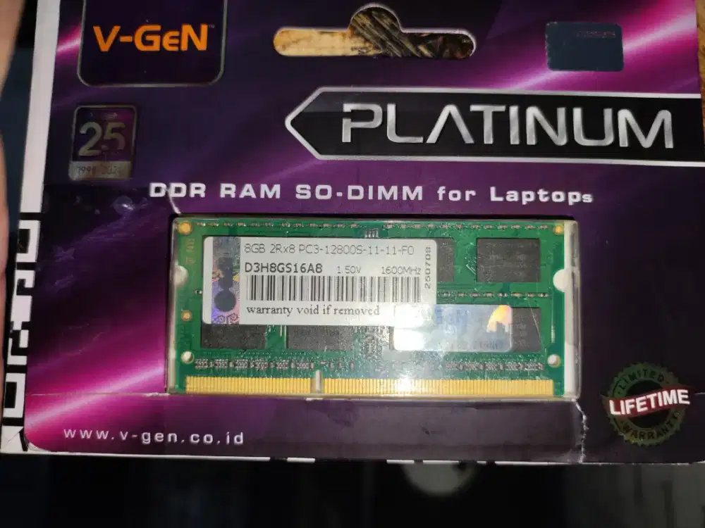 V-Gen Memori 8GB RAM SoDimm