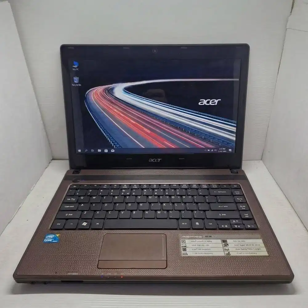 LAPTOP SEKOLAH ACER ASPIRE 4738 I3 4/500 SIAP PAKAI FULL APLIKASI