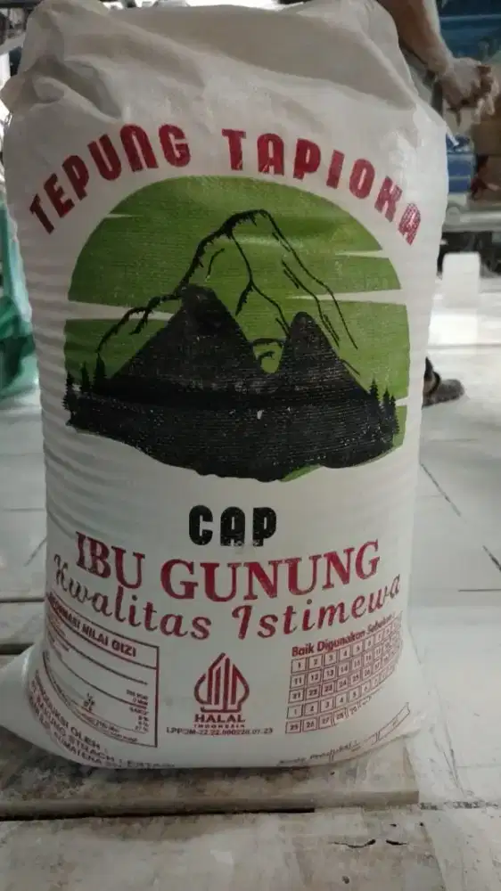 Jual tepung tapioka merk ibu gunung dari sumatra