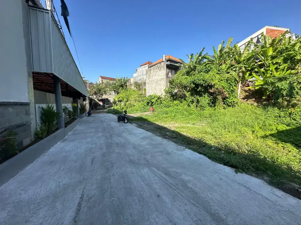 JUAL TANAH SIAP BANGUN 1 ARE lebar 9m SHM ITR Kuning