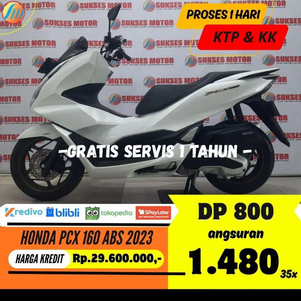 DP CUMA 800RIBU HONDA PCX 160 ABS 2023 ANGSURAN SANGAT TERJANGKAU