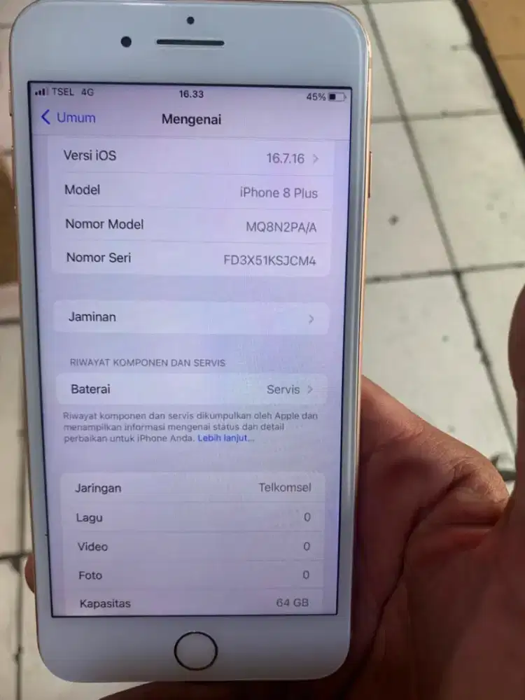 iPhone 8 plus 64gb eks iBox iOs 16.7.16