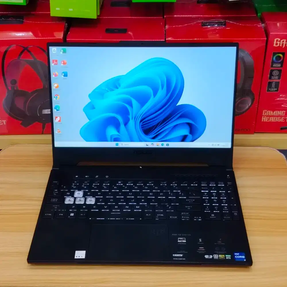 Asus TUF F15 FX517ZC i7 Gen12 RAM 16GB SSD1TB  RTX3050 Mulus Siap Game
