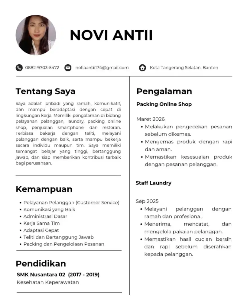 Cari kerjaan sesuai dengan pengalaman