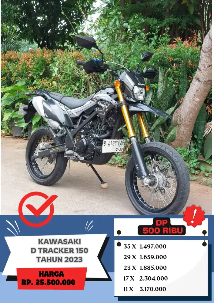 Kawasaki Dtracker 150 SE Tahun 2023 DP 500Ribu