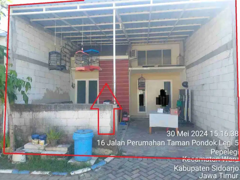 DI JUAL RUMAH

PERUM TAMAN PONDOK LEGI BLOK K NO 11
KEL. : PEPELEGI 
KEC. : WARU 
KAB  : SIDOARJO