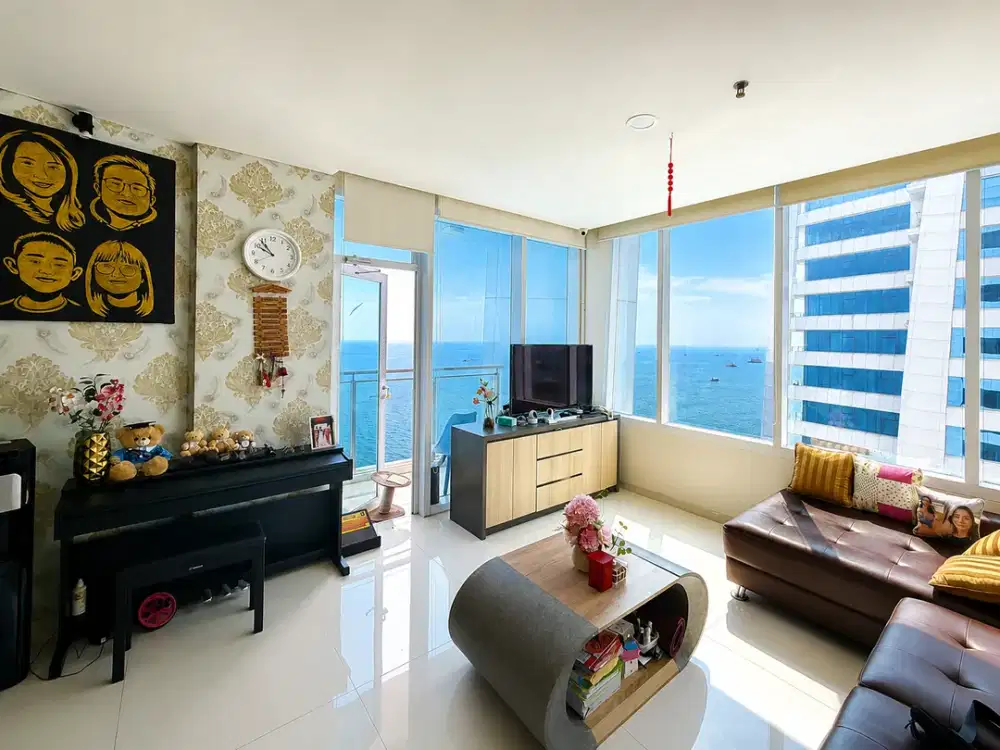 Apartemen Regatta Pluit 120m² 2+1BR Semi Furnished Best View