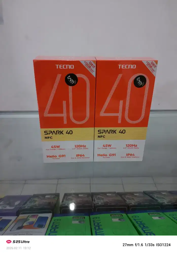 Tecno Spark 40 6/128 GB NFC Helio G91 Camera 50 MP Garansi Resmi