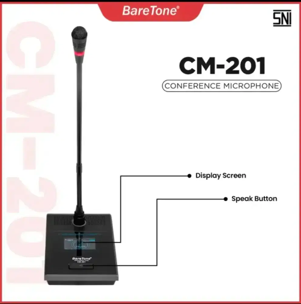 Baretone cm 201 cm201 mic wireless conference original resmi