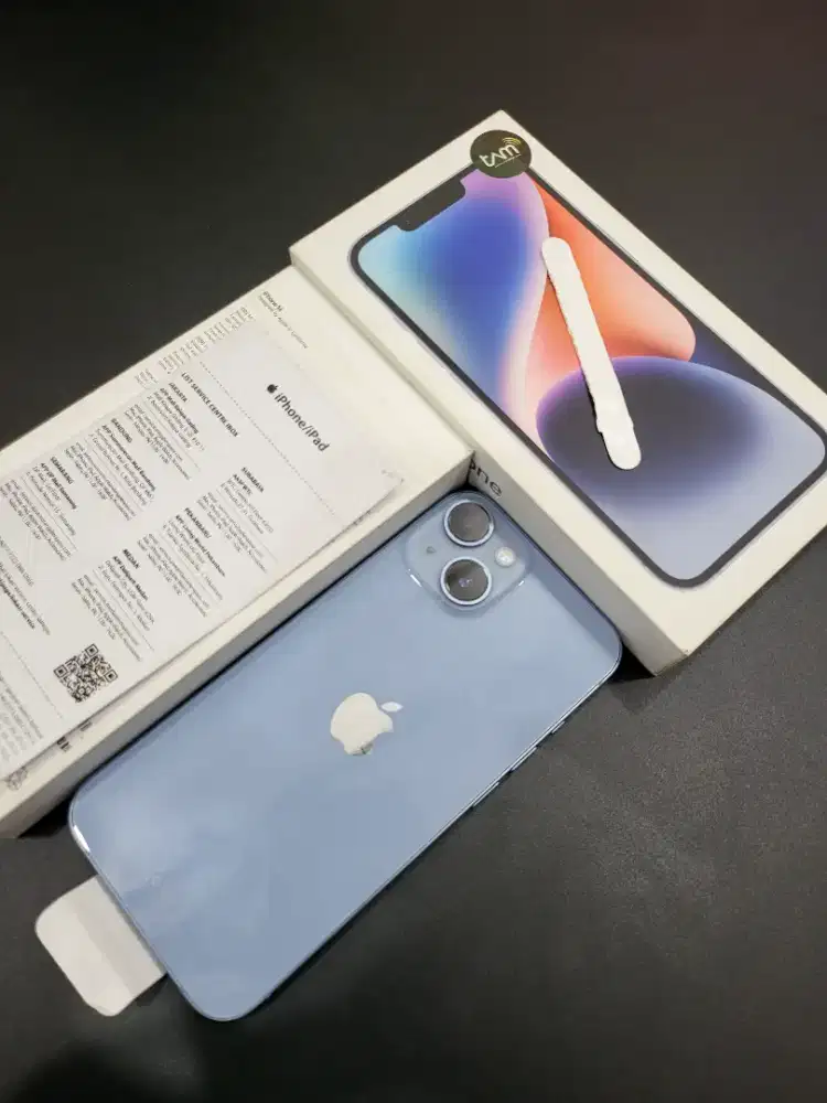iPhone 14 128 Gb Blue Resmi Garansi On Maret 2027
