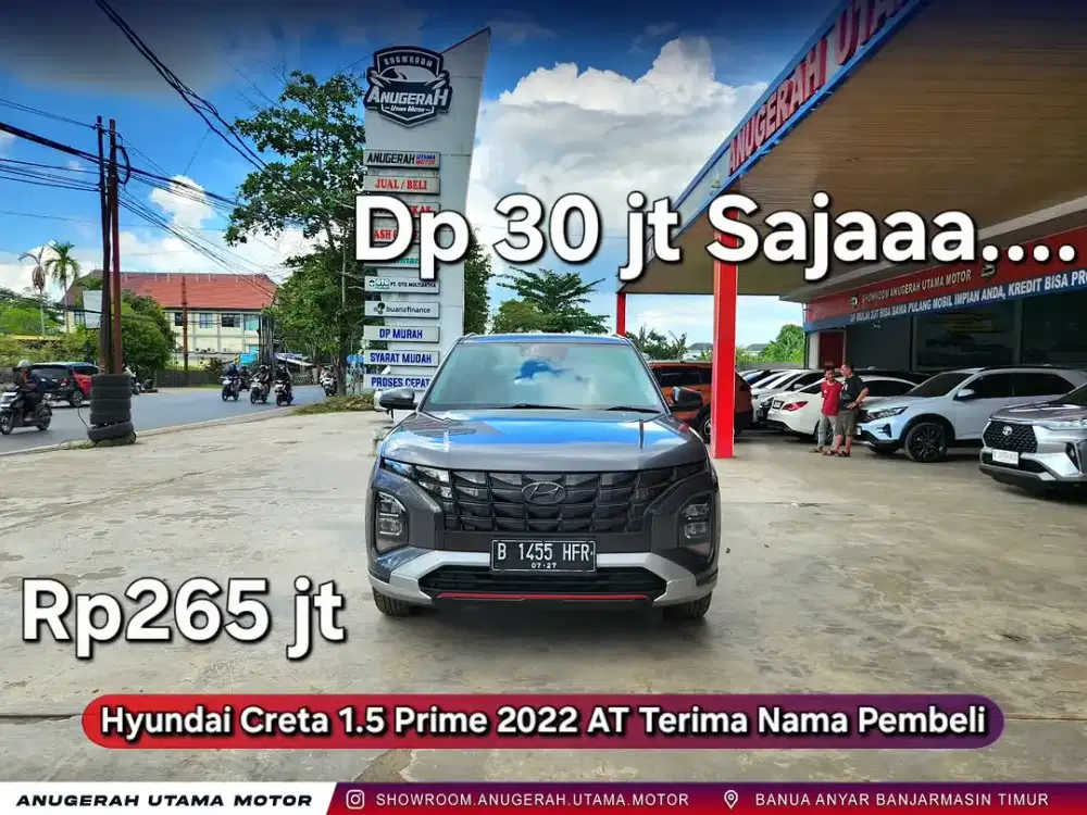 Dp 30jt Hyundai Creta 1.5 Prime AT 2022 Terima Nama Pembeli