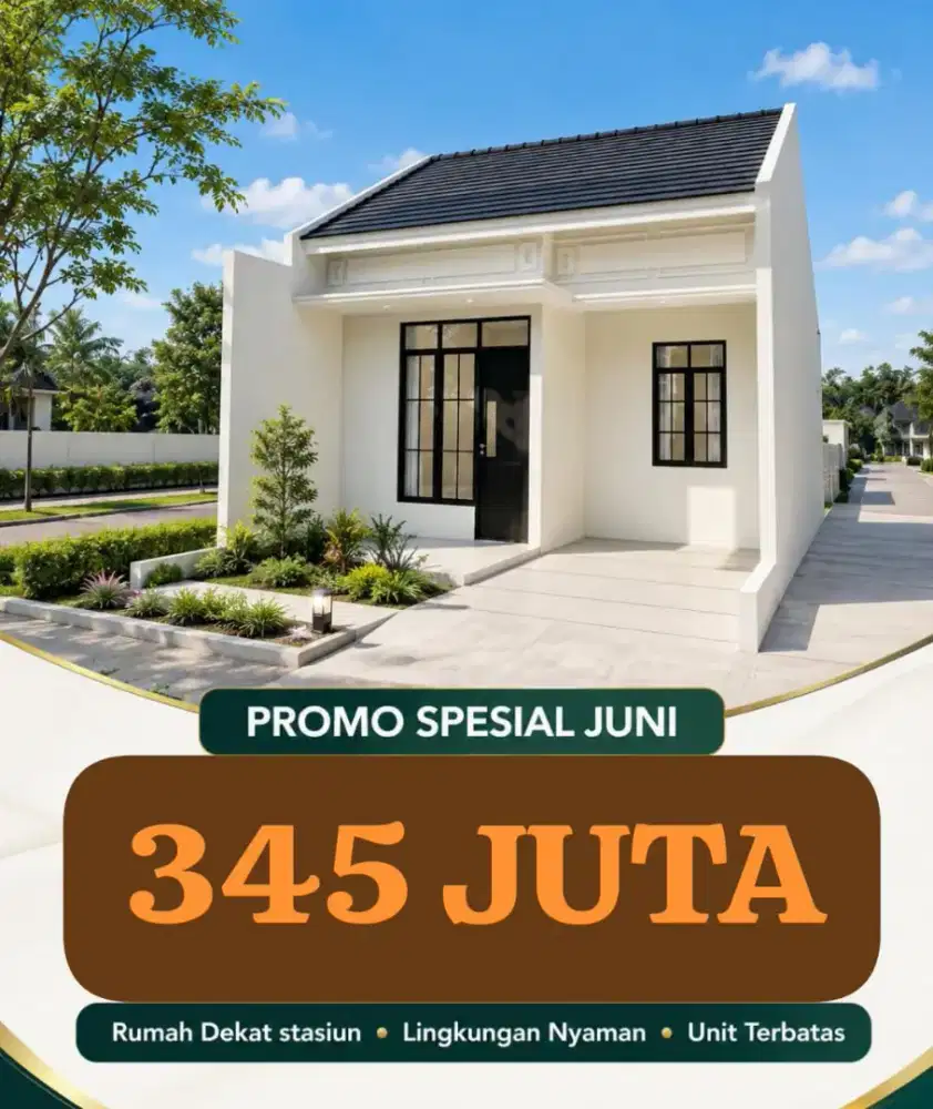 RUMAH CLUSTER PONDOK RAJEK CASH 345 JT | SHM IMB | DP 0% KPR