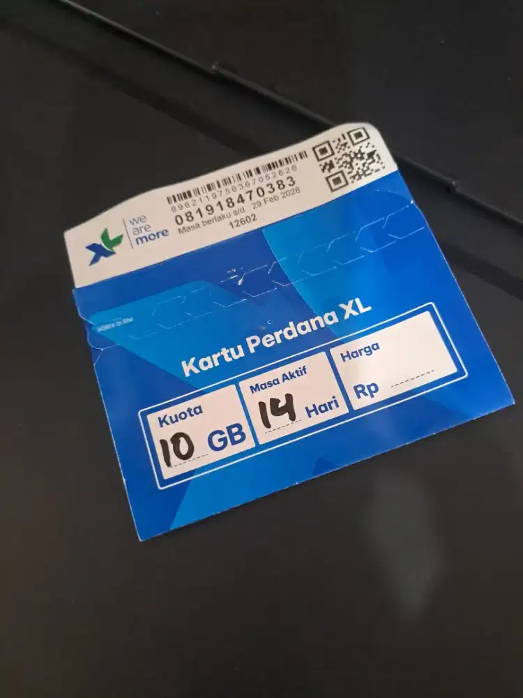 Kartu perdana xl 10 gb 14 hari segel