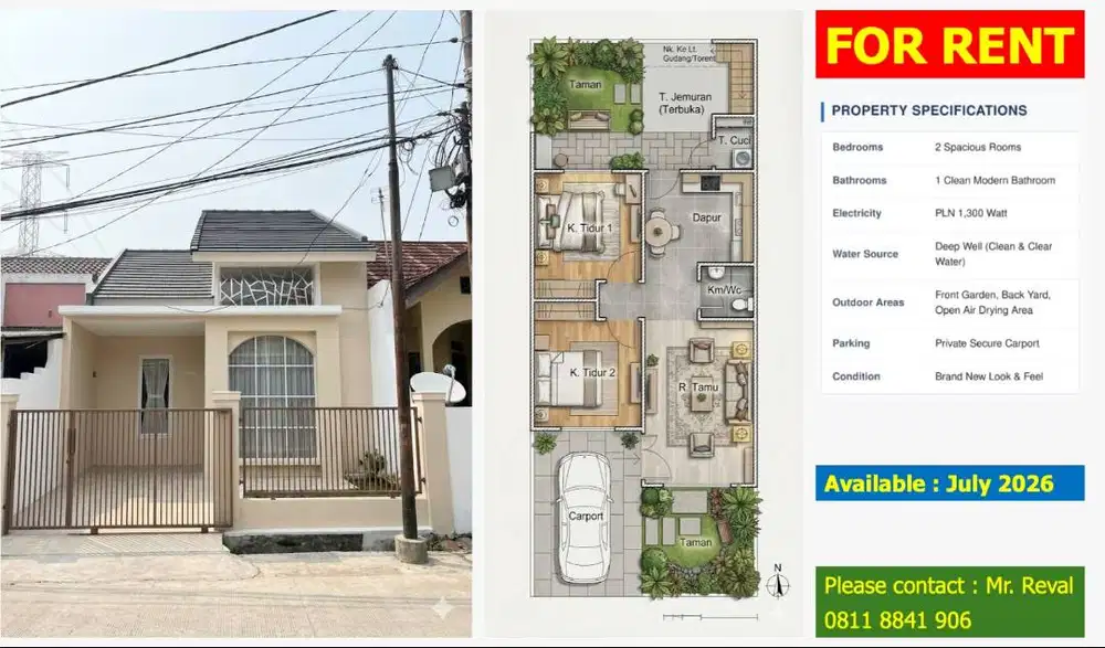 Disewakan Rumah