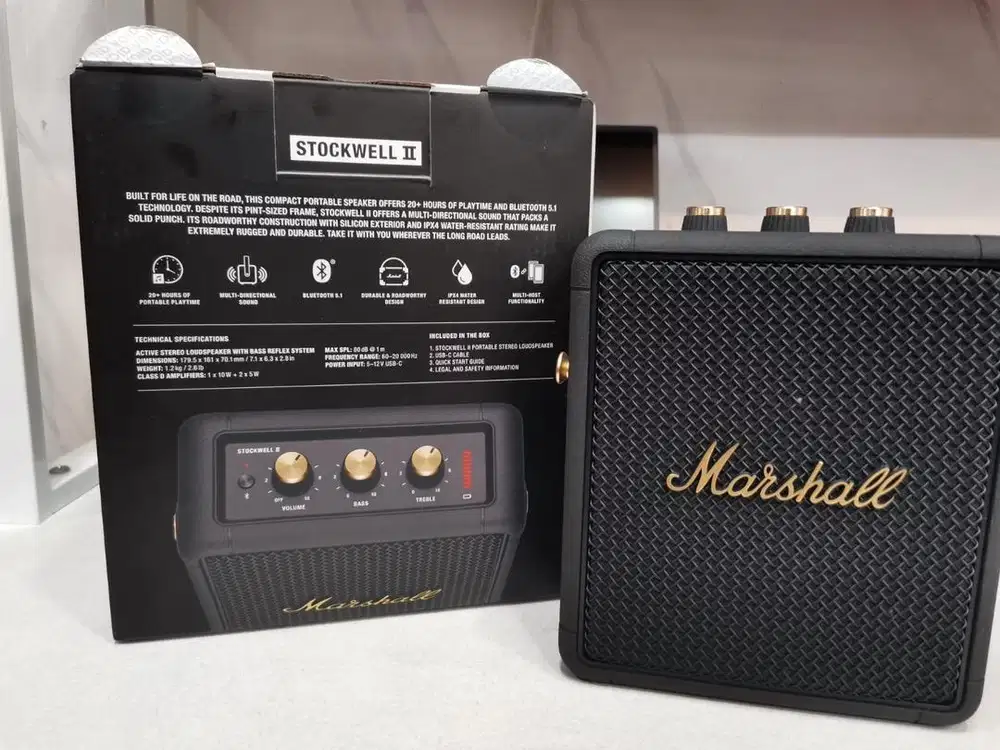 Marshall STOCKWELL II Speaker bluetooth Portable BNOB