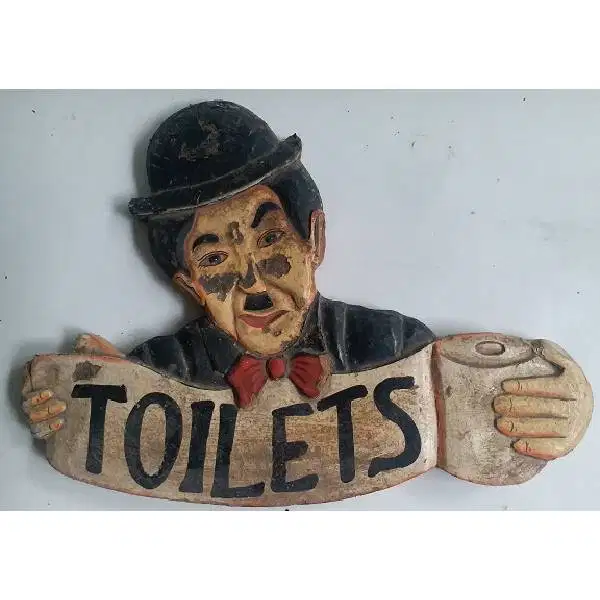 Vintage Model unik plakat untuk TOILETS CHARLIE CHAPLIN tempoe doeloe