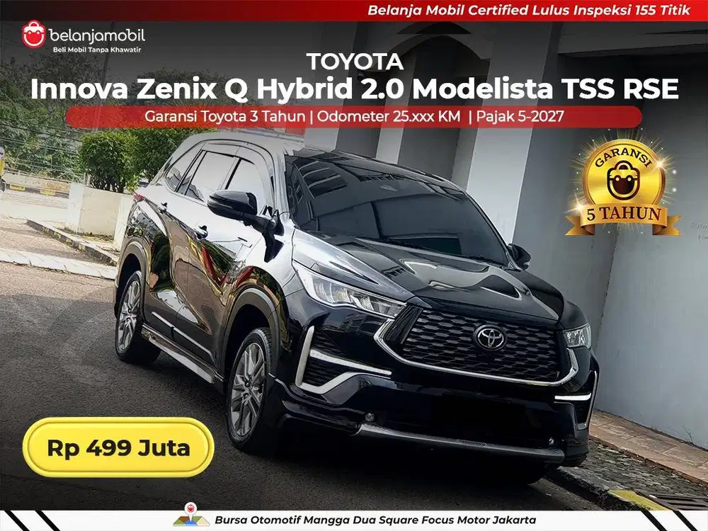 [BERGARANSI] Toyota Innova Zenix Q Hybrid 2.0 Modelista TSS 2025/2026