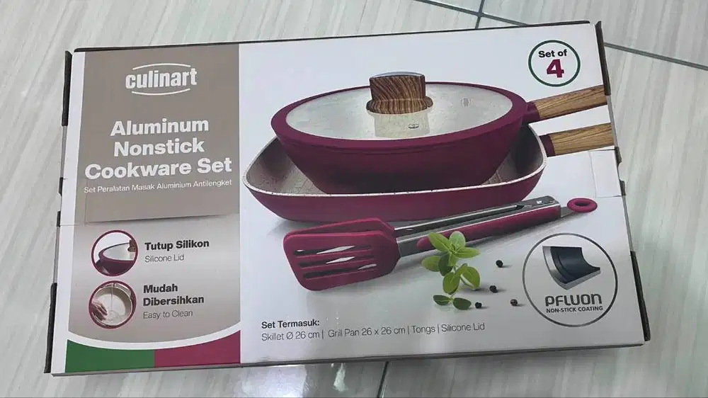 Culinart Aluminium Nonstick Cookware Set of 4