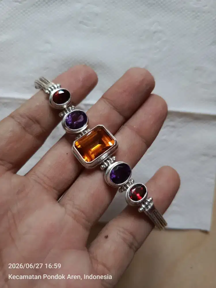 Gelang motif perak 925