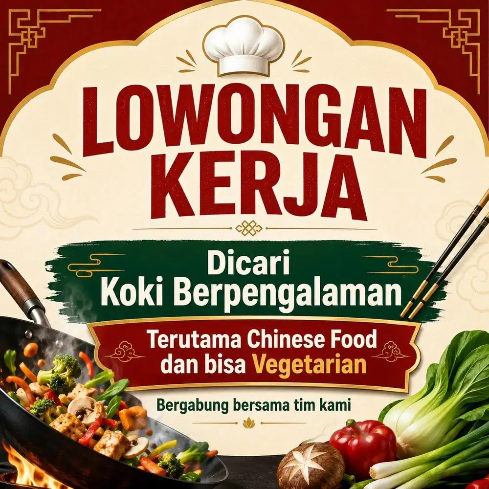 Dicari koki berpengalaman