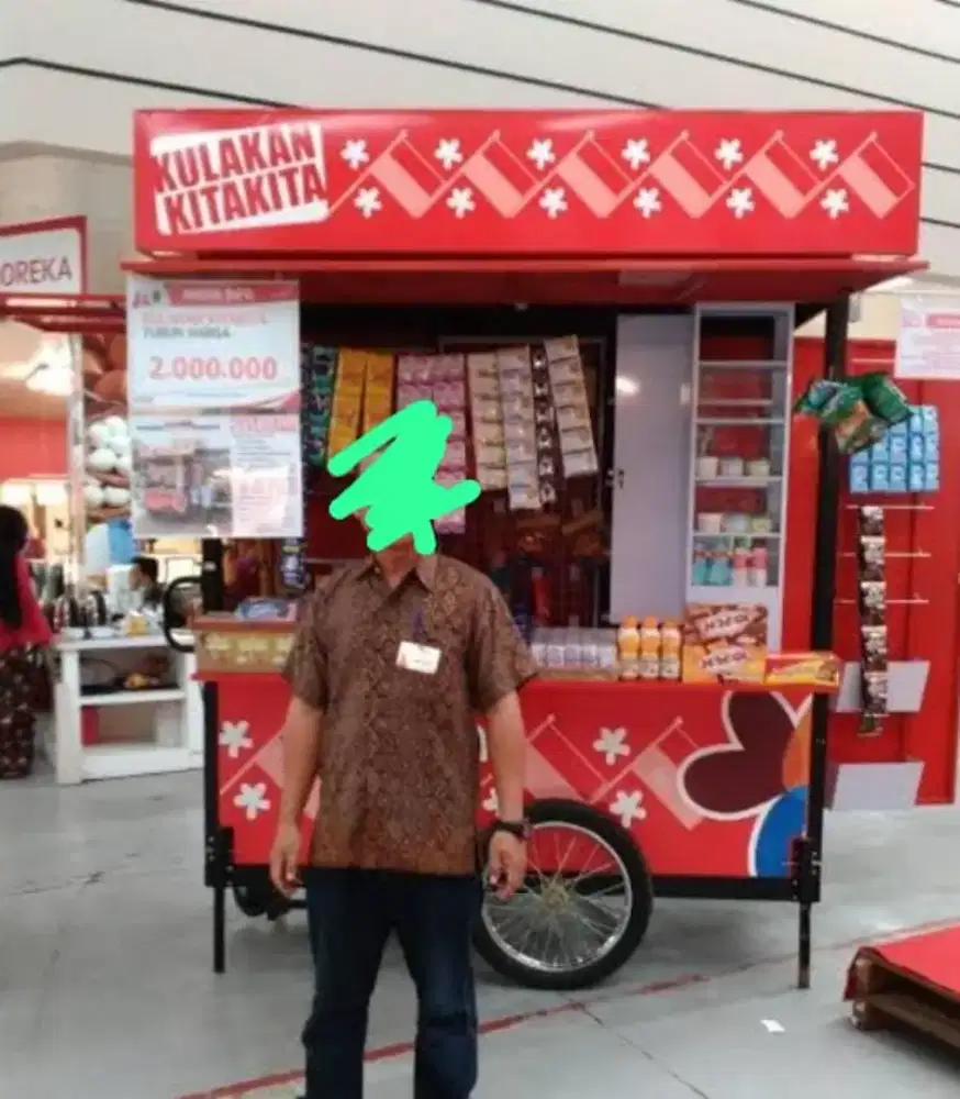 Gerobak Kios Sembako
