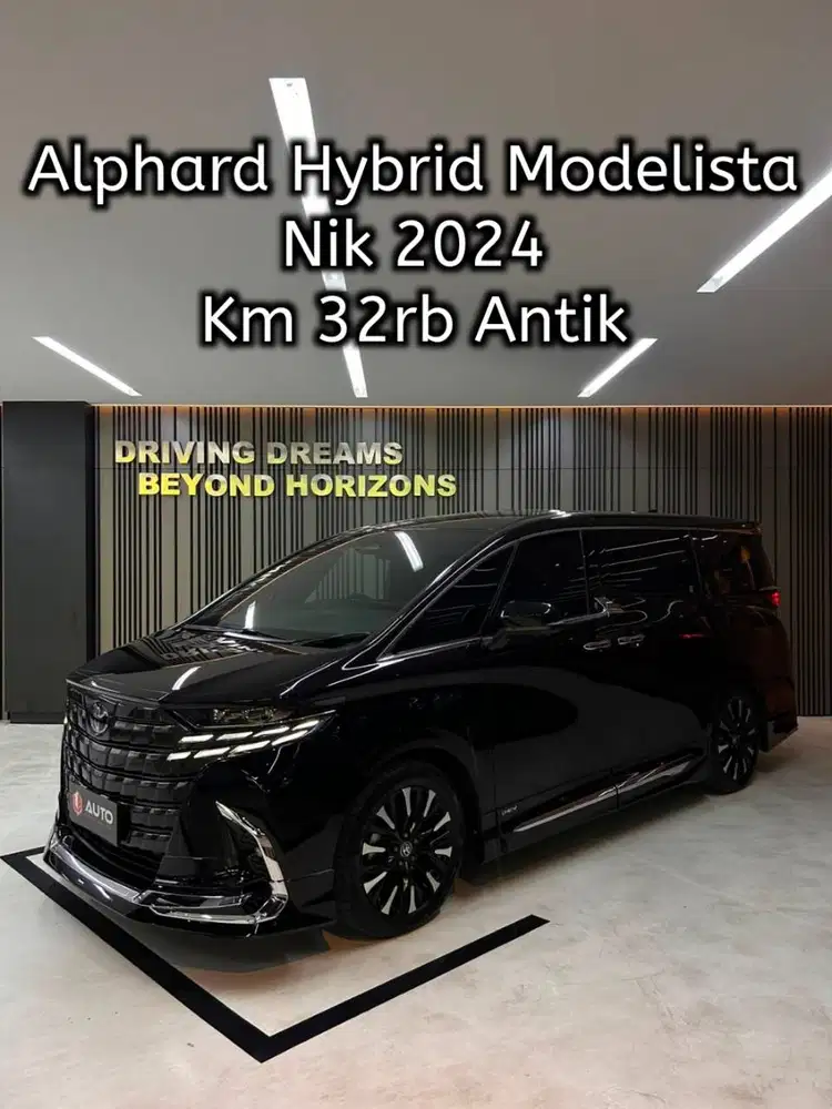 Toyota Alphard 2.5 Hybrid Modelista 2024 HEV Hitam Km32rb B211NAI