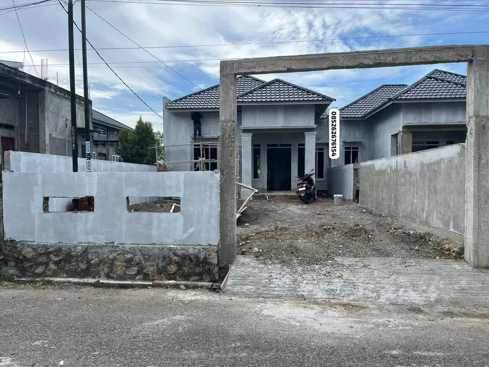 Rmh minimalis type 85/295M.pinggir jln aspal gp cot lamkuweuh meuraxa