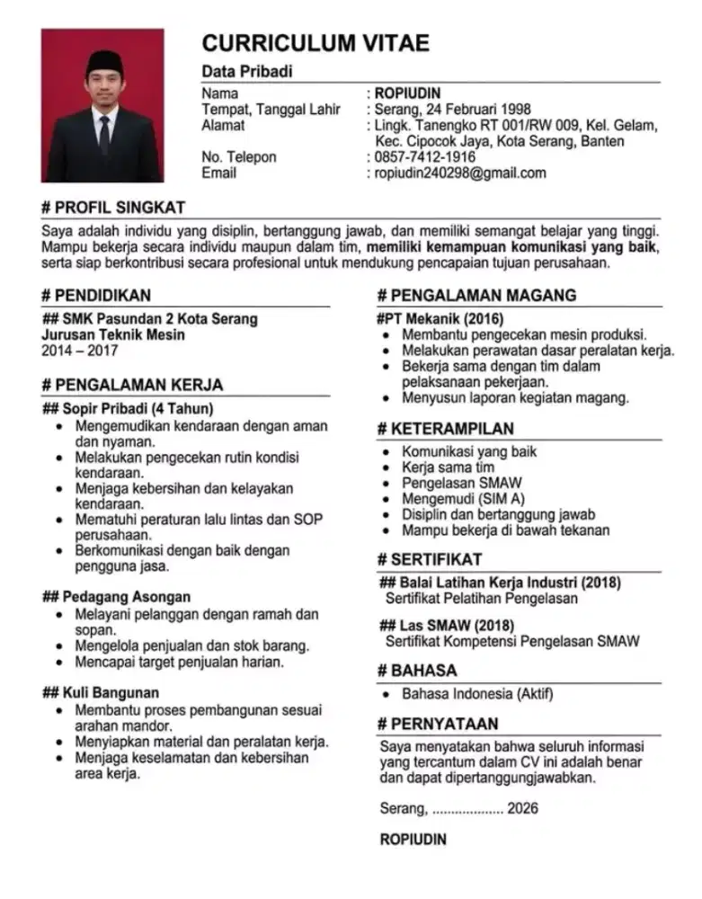 Cari pekerjaan driver