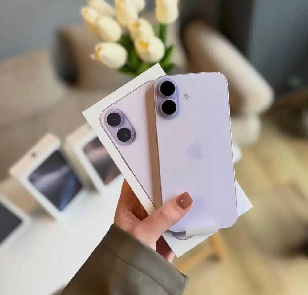 Iphone 17 256 lavender (baru)(msi) garansi resmi free adapter