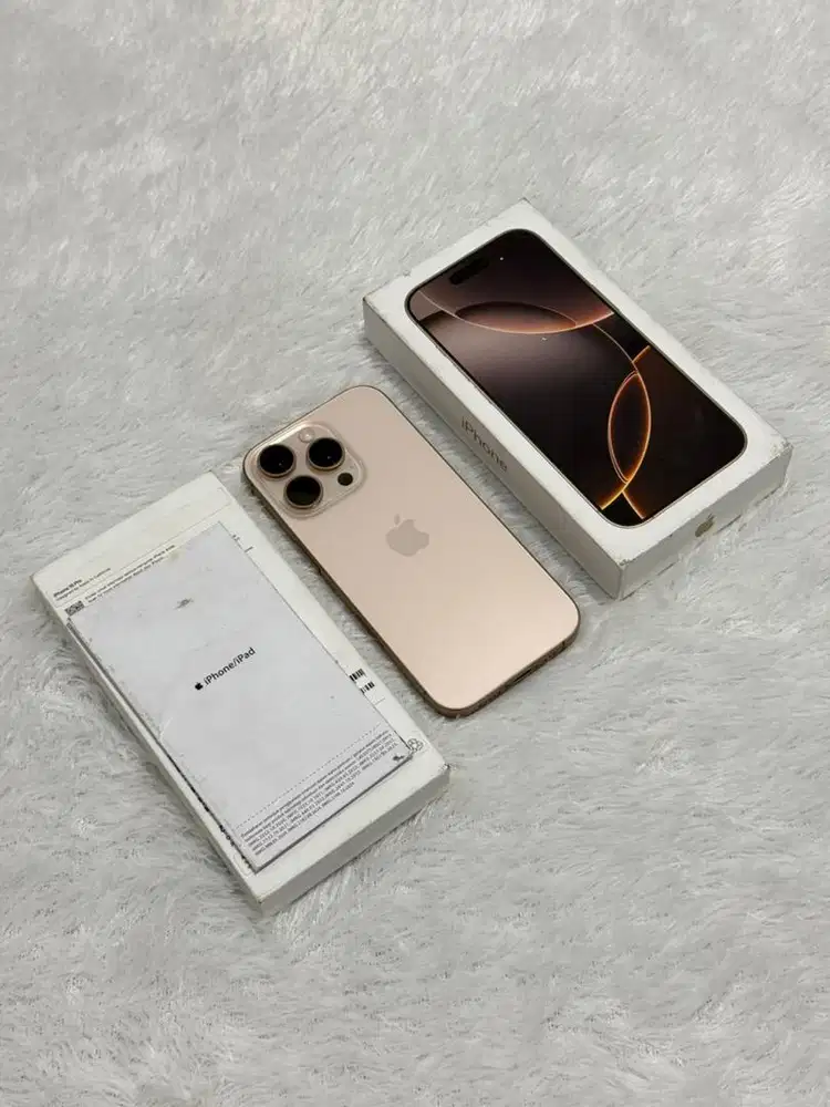 iPhone 16 Pro 128GB Resmi iBox Garansi 21 Agustus 2026 - Desert