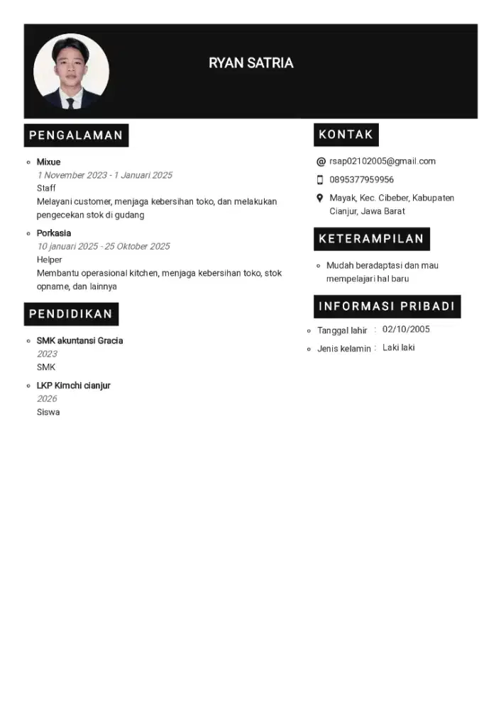 Mencari pekerjaan
