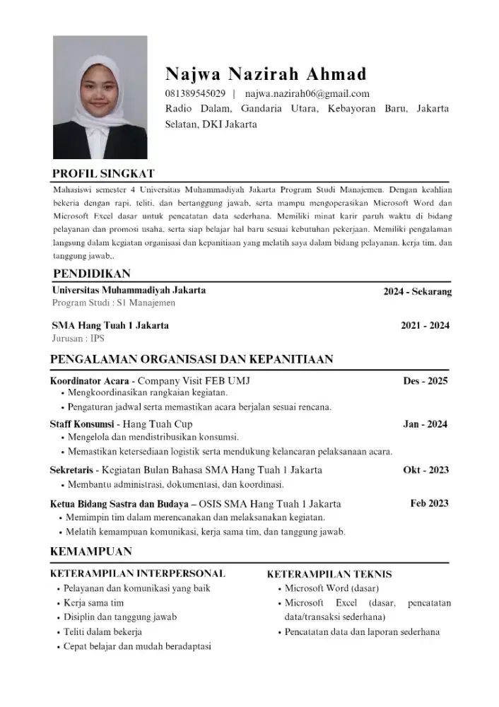 Cari Part Time Untuk Anak Kuliah