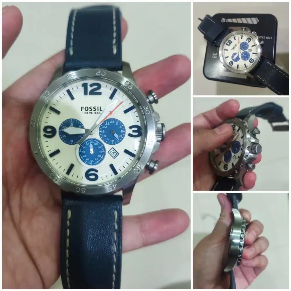 Jam tangan Pria original mulus murah Fossil JR1480 like New