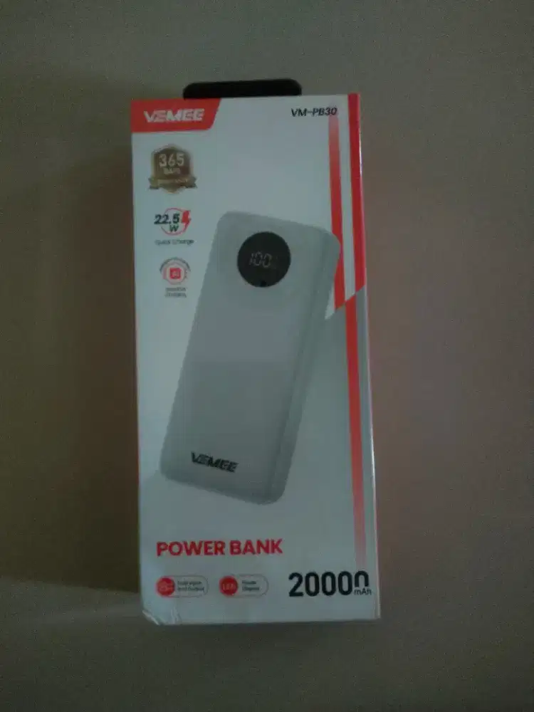 Power Bank Vemee 20000mAh Baru Segel