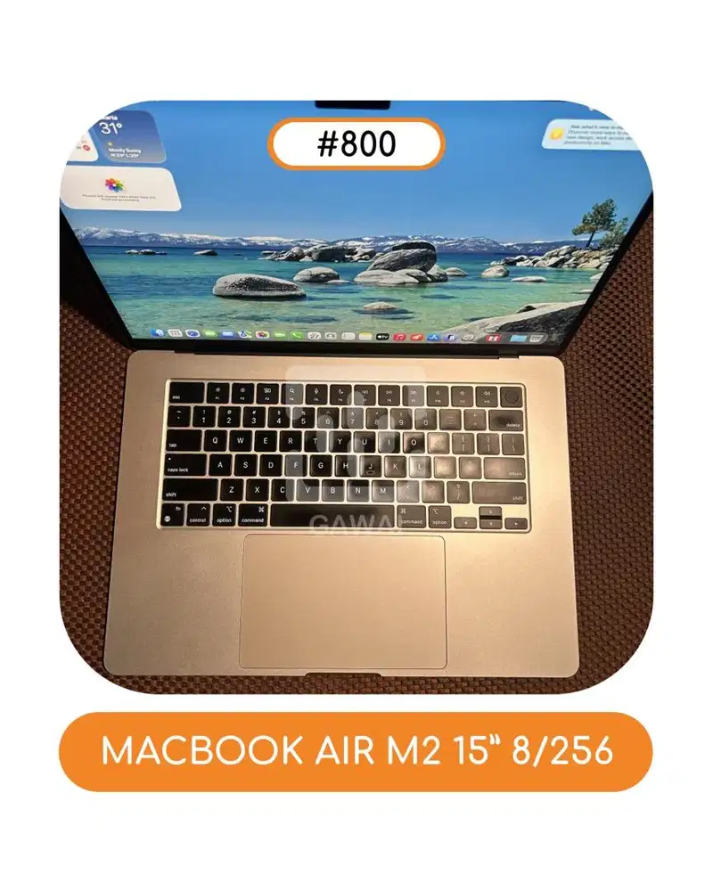 #800 Macbook Air M2 15 Starlight 8/256 BH 94%